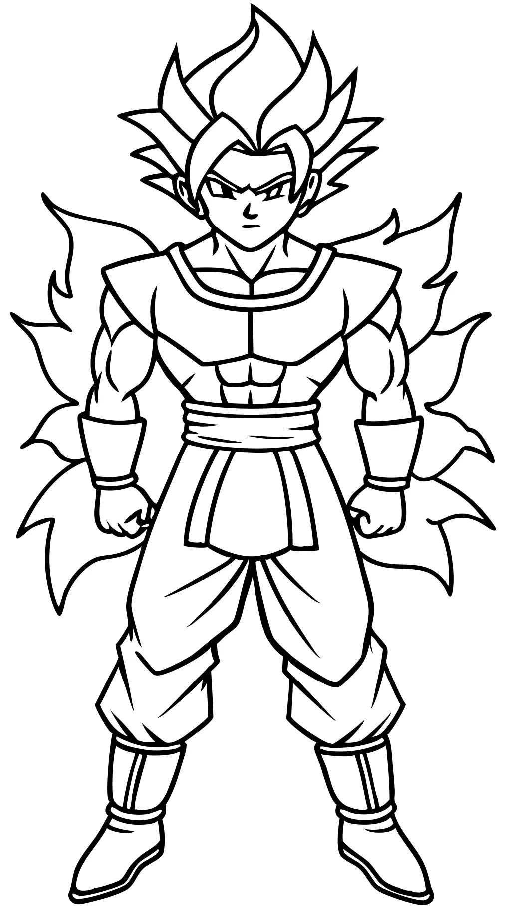 dragon ball z coloring pages trunks